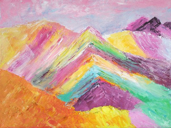 Мачу Пикчу радужные горы