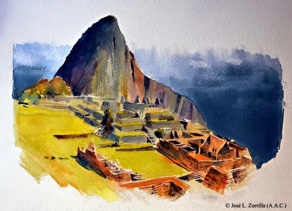 Мачу Пикчу рисунки на стенах