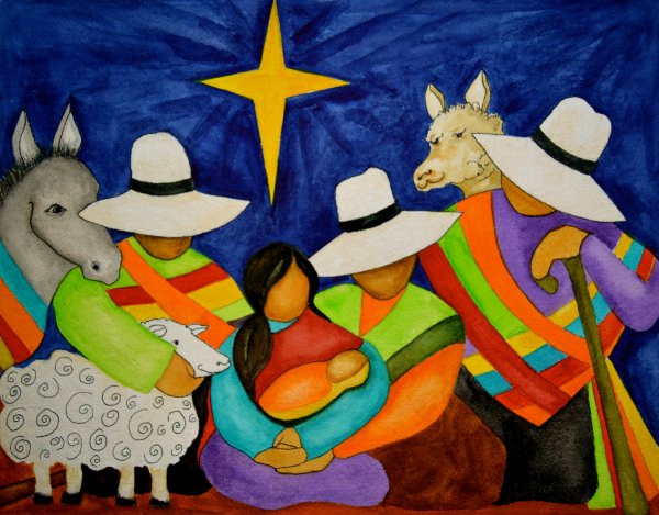 Nativity Modern Painting