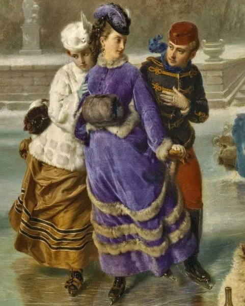 Жан Беро женщины на катке