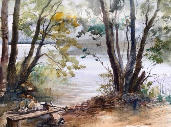 Михаил Анфиногенов акварель художник