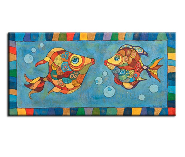 Картины с рыбами декоративные