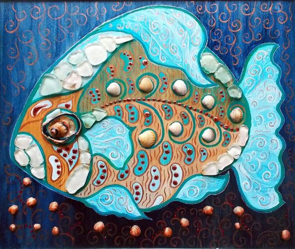Лидия Разумова художник рыбы прикладное искусство