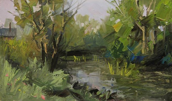 Мастихин Этюд пейзаж