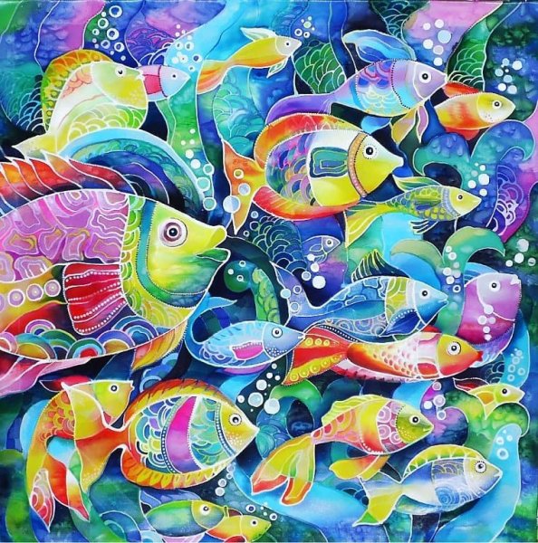 Батик Намаконовой Евгении