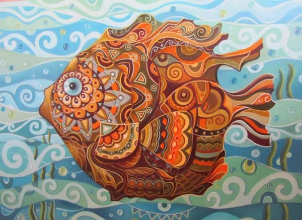 Декоративная композиция рыбы