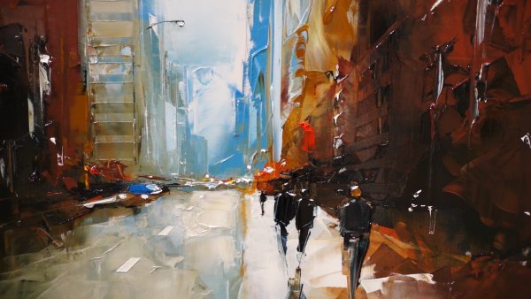 Пастозная живопись мастихином абстракция