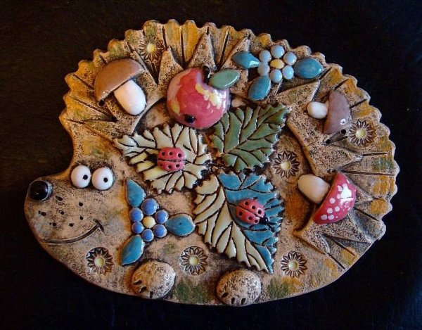 Панно из глины