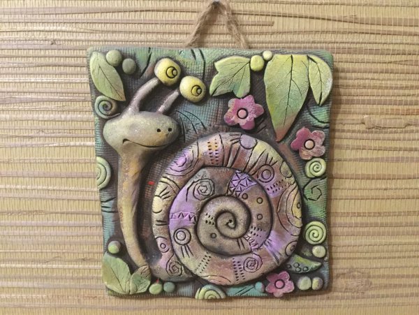 Панно из глины для детей