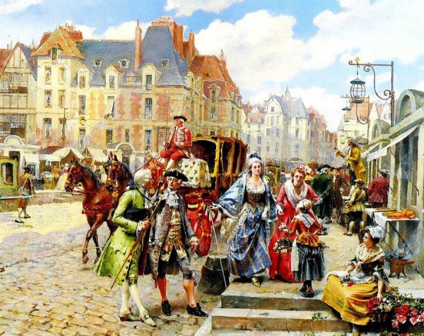 Рыночная площадь 19 век Италия