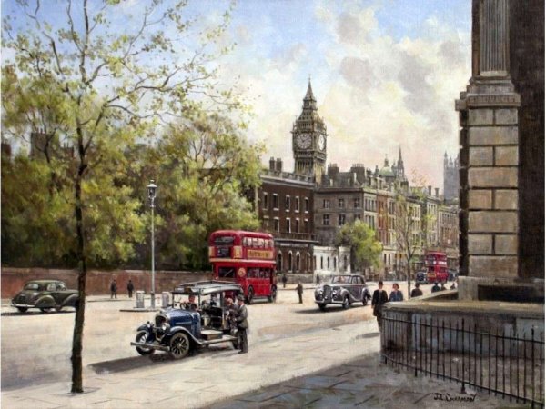 Картина по номерам 40х50 GX 21172 старый Лондон артикул : gx21172