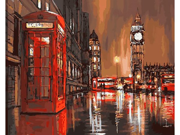 Картина по номерам Лондон Биг Бен