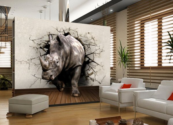 Крутые фотообои в интерьере