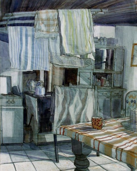 Живописная композиция в интерьере