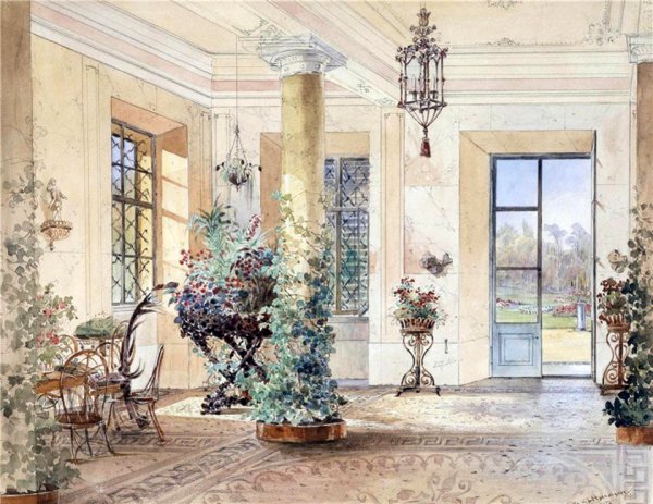 Живопись в интерьере . Пейзаж