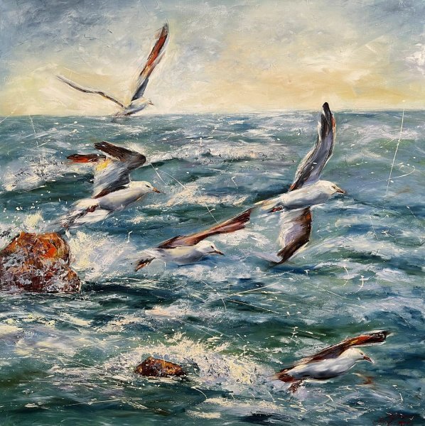 Чайка живопись Импрессионизм