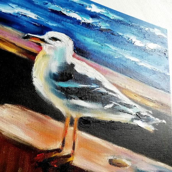 Чайка живопись