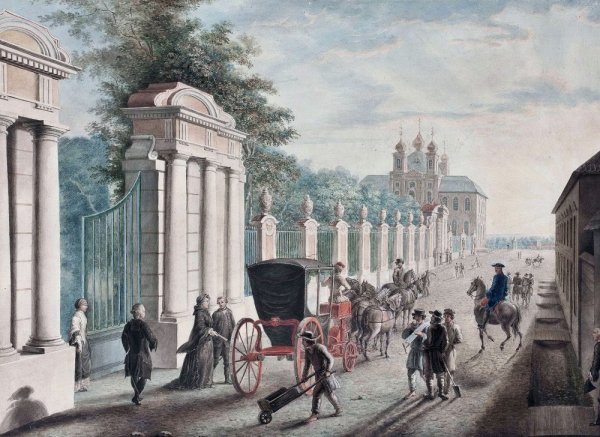 Отъезд Екатерины II из Петергофа в Санкт-Петербург 28 июня»