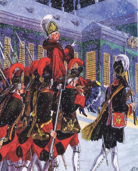 Гвардейцы Елизавета 1741