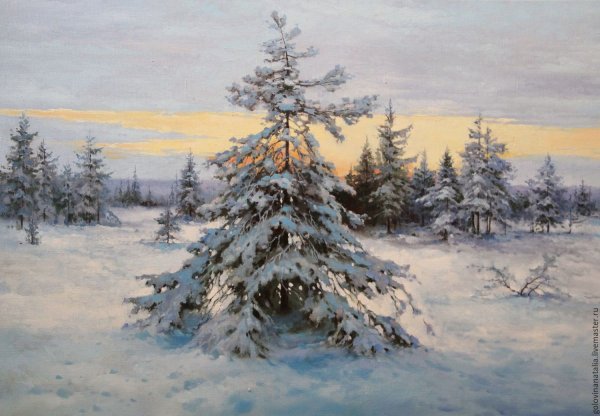 Художник Карл Гауптман зима