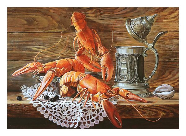 Натюрморт с морепродуктами