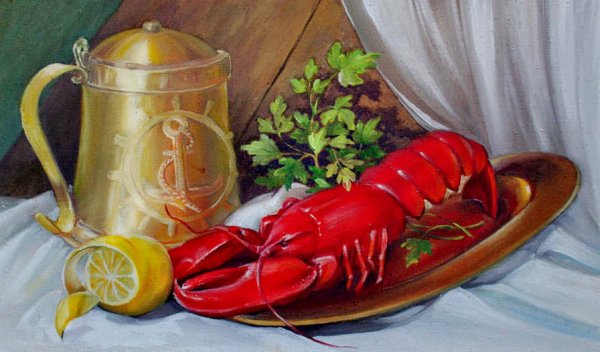 Натюрморт с лобстером