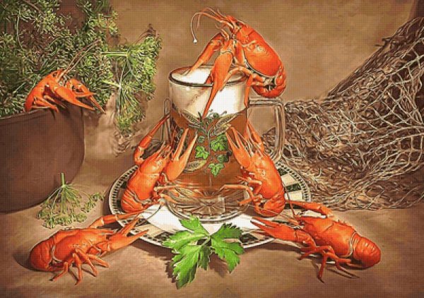 Раки, картины известных художников.