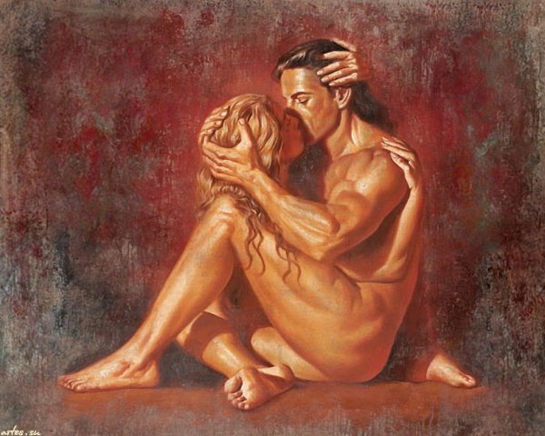 Картина влюбленная пара