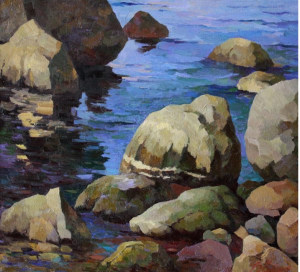 Валуны в живописи
