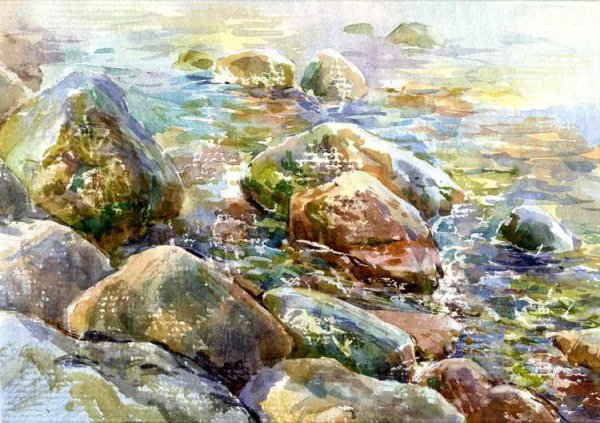 А. Иванов «вода и камни» (Этюд)