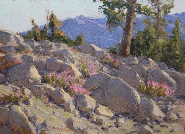 Живопись горных камней и