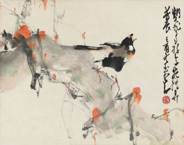 Азиатская живопись акварелью