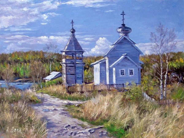 Художник Александра Кучерявенко картина храм