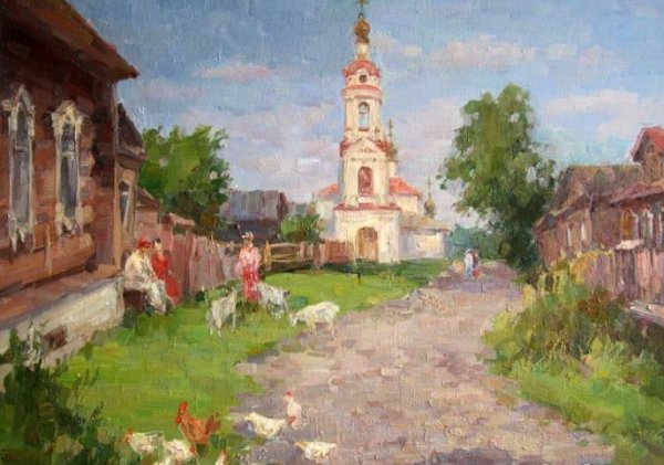 Виноградов художник Плес Варваринская Церковь