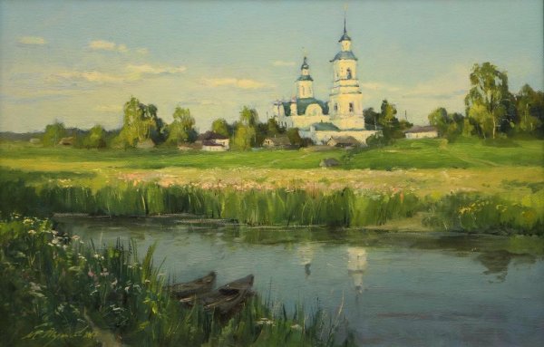 Сельская Церковь живопись 19 века