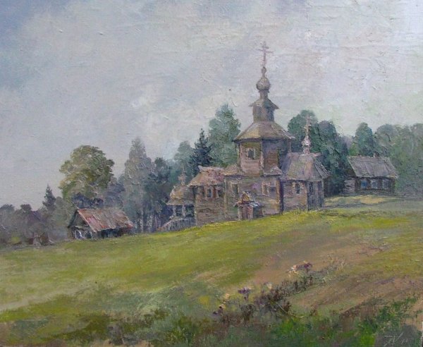 Левитан Церковь в деревне