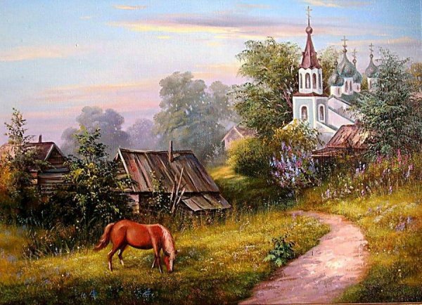 Деревенская Церковь Есенинская Русь