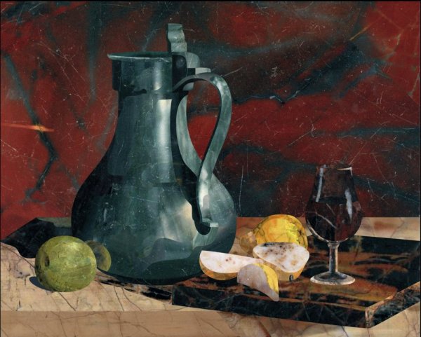 Флорентийская мозаика натюрморт