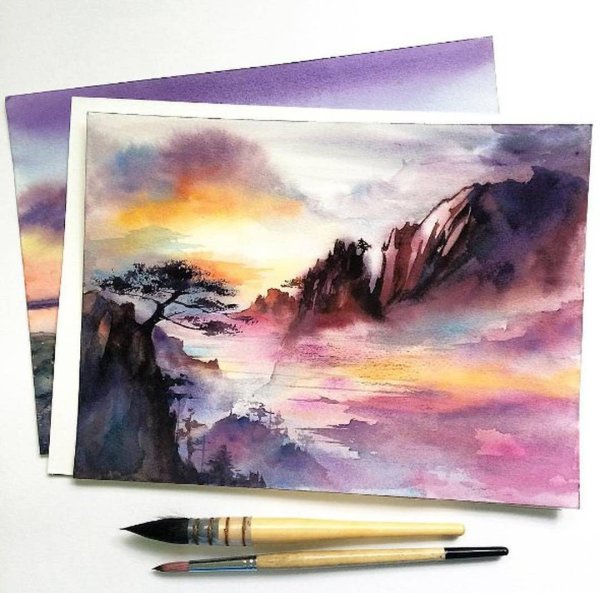 Рисование акварелью