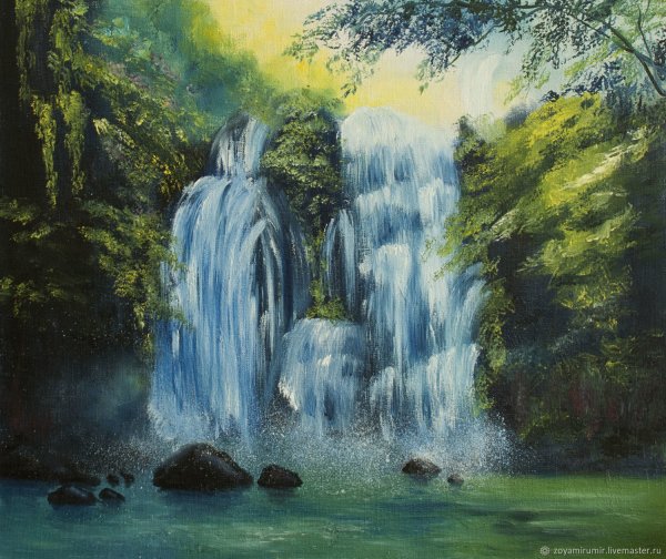 Картины Томаса Аколе водопады