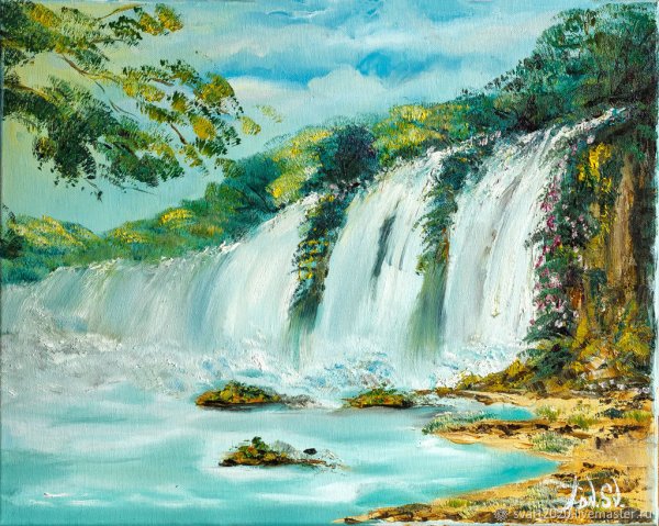 Водопад картины художников