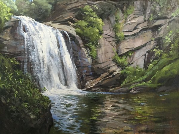 Водопад маслом