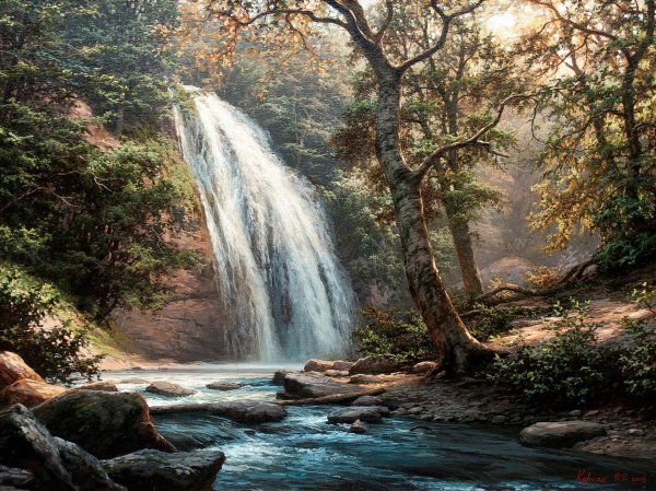 Картины водопад Джур Джур