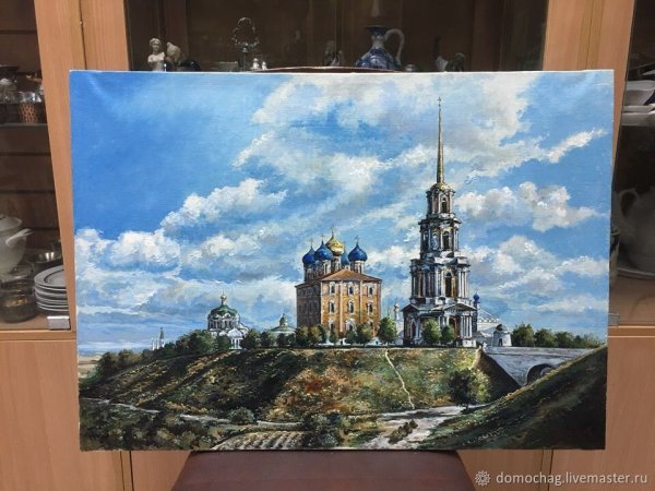 Храм на картине Поленова Московский дворик