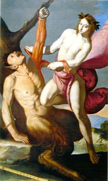 Никола Пуссен «нимфа и сатир» 1630