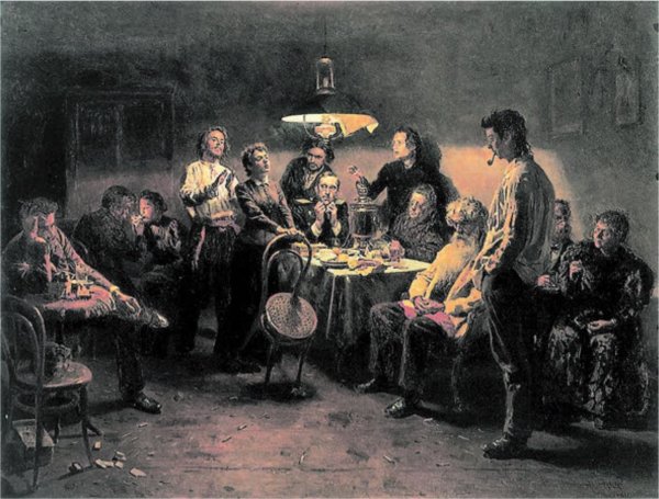 Илья Репин. Сходка. 1883