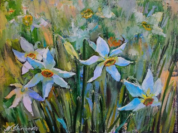 Нарциссы мастихином