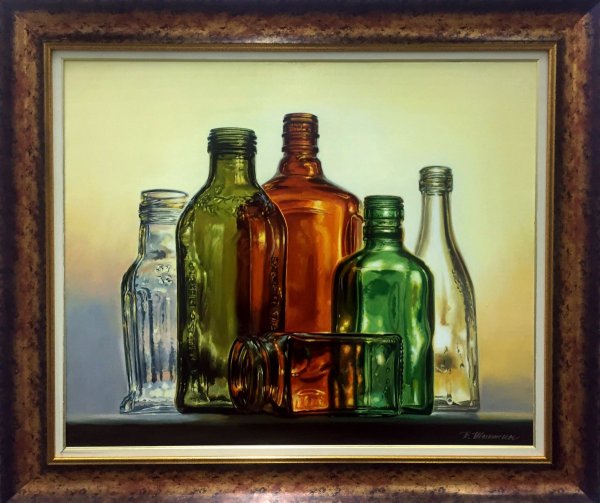 Бутылка живопись