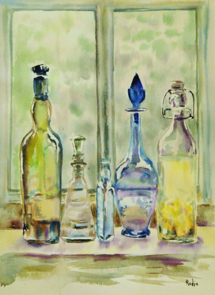 Стекло акварелью