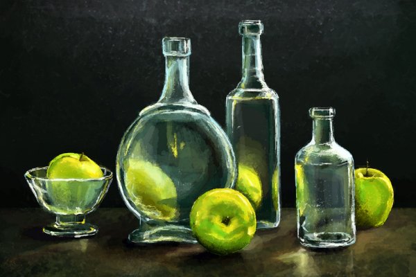 Стеклянная посуда в живописи